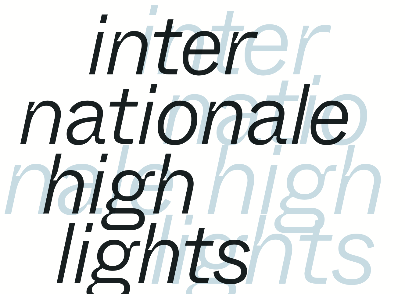 Internationale Highlights